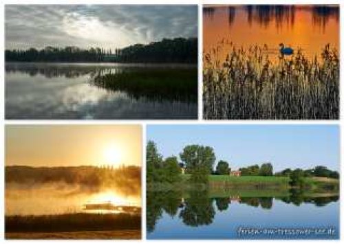 Vier Stimmungen am Tressower See